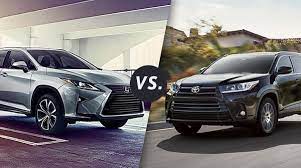 Toyota started the lexus brand in 1986 to produce its luxury vehicles while the toyota name is applied to a standard line of vehicles. Comparison Lexus Rx 350 Vs Toyota Highlander Longo Lexus Blog