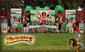 Due to the popularity of this movie, you can expect that your children may ask you for a madagascar 2 themed birthday party in the future. Madagascar Theme Birthday Best Birthday Party Planner In Lahore Pakistan Thematic Birthday Planner