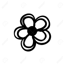 Check spelling or type a new query. Vector Hand Drawn Simple Flower Black Sketch On White Background Royalty Free Cliparts Vectors And Stock Illustration Image 24599743
