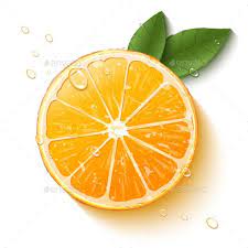 Half Of An Orange Orange Painting Orange Poster Background Design