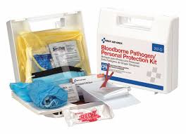 Cover spills with absorbent material (e.g., paper towels), then pour disinfectant on to. Bloodborne Pathogen Kits Grainger Industrial Supply