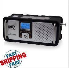 Weather Alert Am Fm Radio Portable Noaa Led Flashlight Solar Panel Recharge Usb Weather Radio Outdoor Thermometer Noaa