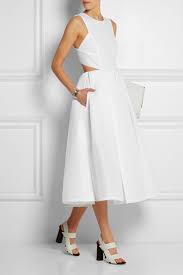 White Scuba Mesh Midi Dress Dkny Cheap Dresses Dresses Fashion