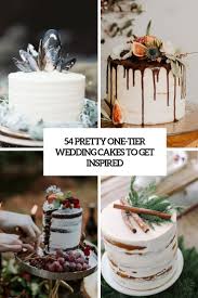 Square cakes are hugely popular these days as are unique. 54 Pretty One Tier Wedding Cakes To Get Inspired Weddingomania