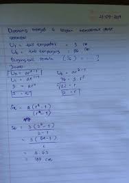Karena tali dibagi menjadi 5 bagian, untuk mencari panjang semula sangatlah mudah, tinggal jumlahkan saja kelima bagian tersebut dan selesai. Sebuah Tali Dipotong Menjadi 6 Bagian Sehingga Membentuk Deret Geometri Jika Panjang Potongan Brainly Co Id