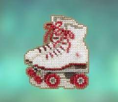 Cross stitch patterns for baby roller skates. Mill Hill Roller Skates Beaded Cross Stitch Kit 123stitch