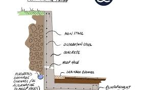 Once the block has been drilled, water exits at the holes and flows directly into the drainage system. Retaining Walls David Cosby Chartered Surveyors
