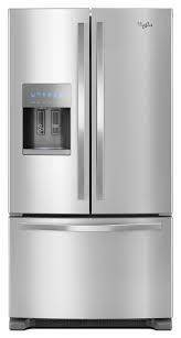 Get easy organization and better visibility where you need it most, inside find the best refrigerator options for your home. Whirlpool 25 Cu Ft French Door Refrigerator Fingerprint Resistant Stainless Steel Wrf555sdfz Grand Appliance And Tv