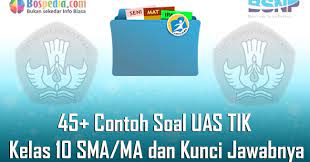 We did not find results for: Lengkap 45 Contoh Soal Uas Tik Kelas 10 Sma Ma Dan Kunci Jawabnya Terbaru Bospedia