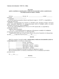 Aceasta își desfășoară activitatea în baza numirii prin decizia rectorului universității din bucurești. 161852148 6731 Modele De Decizii