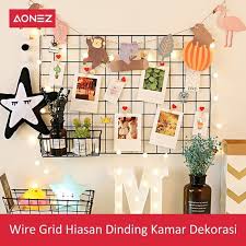 Kamu bisa lho menghias kamarmu dengan beragam jenis hiasan dinding unik yang bisa kamu beli atau buat sendiri di rumah dengan memanfaatkan barang bekas. Promo Wire Grid Hiasan Dinding Kamar Dekorasi Shopee Indonesia