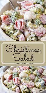 Christmas Salad Recipe Christmas Cooking Christmas Salads Holiday Cooking