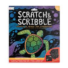 6 pcs * coloring cards scraping drawing (pattern send at random can't pick the. Ocean Life Scratch And Scribble Scratch Art Kit Ooly