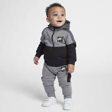 Nike Air Fleece Two Piece Baby Toddler Set Grey Nike Baby Clothes Baby Fashion Toddler Nike Outfits