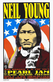 Neil young, Pearl Jam and Blind Melon concert poster