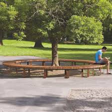 Banc Public Cobra Metalco Contemporain En Bois En Acier