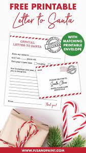 Free envelope templates and guide to what size of envelope you need for what you're mailing. Free Printable Letter To Santa With Matching Printable Envelope