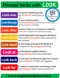 Phrasal Verbs With Look In English English Study Here