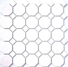 Monochromatic octagon & patterned dot. Lyric Porcelain Octagon And Dot Tile Dutch White