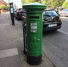 Irish Post Box From British Rule Times Painted Green Since Independence In Upper Rathmines Dublin Post Box Antique Mailbox Pay Phone