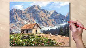 Stellar graffiti artworks by georgi dimitrov. Acrylic Painting Old House In The Mountain Landscape Youtube