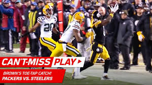 Despite antonio brown getting open and despite tom brady hitting him with a perfect strike for a touchdown, the receiver ran the wrong route. Antonio Brown S Amazing Catch Sets Up Boswell S Game Winning Fg Can T Miss Play Nfl Wk 12 Youtube