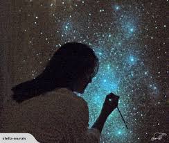 Glow In The Dark Star Ceiling Stella Murals Ceiling Art Star Ceiling Mural