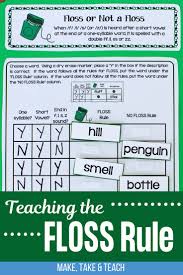 Teaching The Floss Spelling Rule Make Take Teach In 2020 Spelling Rules Phonics Activities Teaching
