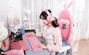 Homall gaming chair office chair high back computer chair pu leather desk chair pc racing executive ergonomic adjustable swivel task chair with headrest and lumbar support (pink). Best Authorized Brands Gaming Chair Autofull Chair For Game Autofull Af055ppuw Gaming Chair Pink Games Computer Chair