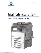 Win xp, win vista, windows 7, win 8, windows 10. Konica Minolta Bizhub 211 Manuals Manualslib