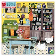 (83) inspire a love of reading with amazon book box for kids. Eeboo Kitchen Chickens 1000pc Square Jigsaw Buy Eeboo Puzzles Online Noosa Puzzles Toy Store