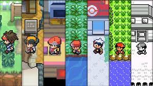 Pokémon tcg online game installer. Hd Wallpaper Landscape Pokemon Pixel Art Choice Multi Colored Variation Wallpaper Flare
