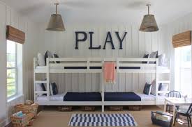 Each home is equipped with amenities. Bunk Room Beach Style Kids Jacksonville By Lauren Leonard Interiors Houzz