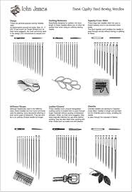 Sewing Machine Needle And Thread Size Chart Www