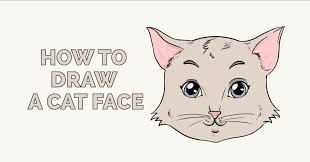 Draw six lines radiating out of the cat's face for whiskers. How To Draw A Cat Face Really Easy Drawing Tutorial