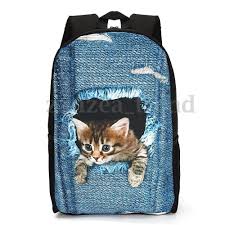 Uk Girls Boys 3d Dog Cat Rucksack School Bag Women Backpack Satchel Schoolbag Ebay School Bags For Kids Cat Backpack Dog Backpack