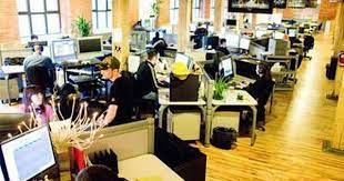 typical view of production floor at the peck building main building on ubisoft montreal s mile end campus ubisoft glassdoor pho photo ubisoft workplace