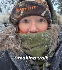 irondog_team7 back at breaking @irondograce trail. South central AK is  needing some snow.