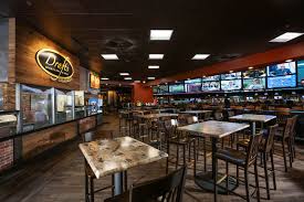 The oyster bar serves las vegas seafood lovers items like crab cakes, tuna poke, squid ink pasta, and its signature dishes such as the ob's pan roast and a flavorful shellfish boil simmered in garlic cajun butter. Drafts Sports Bar Grill Express Las Vegas