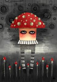 Mushroom Art Weird Art Unique Tshirts