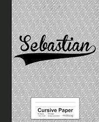 Free printable bold large letter stencils, alphabet font, patterns, numbers, and clip art. Cursive Paper Sebastian Notebook Weezag Cursive Paper Notebook Weezag 9781695290662 Amazon Com Books