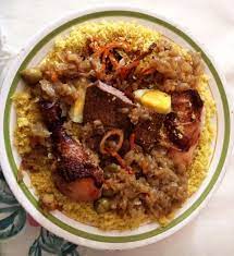 Moroccan Couscous With Senegalese Onion Meat Sauce Must Try This Couscous Marocain Sauce Oignon Viande African Food West African Food Senegalese Recipe