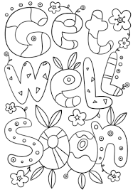 Foldable Birthday Card Coloring Page Get Well Soon Doodle Coloring Page From People Category Select From 30587 Printable Craft Free Printable Coloring Pages Get Well Cards Free Printable Coloring