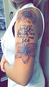 Flowers With Quote Tattoo Fingerprint Tattoos Sleeve Tattoos For Women Tattoos
