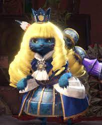 My boss asked her if she liked having her meals alone. My Palico Began As A Knight Now She Is Ready To Rule The Kingdom Monsterhunterworld