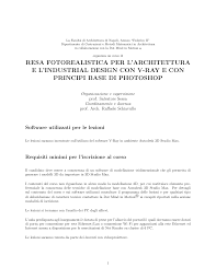 resa fotorealistica per l'architettura e l'industrial design con v-ray e ...