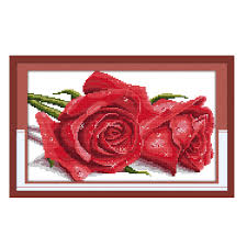 Free pattern for cross stitch, needlepoint and bead sprite. Diy Handmade Needlework Counted Cross Stitch Set Embroidery Kit 14ct Beautiful Roses Pattern Cross Stitching 36 25cm Home Decoration Walmart Com Walmart Com