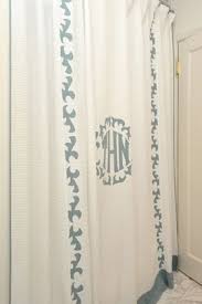 Monogramed Shower Curtain Shower Curtain Monogram Leontine Linens Custom Shower Curtains