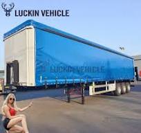 2/3/4 Axles BPW/Saf Axle Drop Side Fence Side Wall Board Fence Stake Van  Box Cargo Trailer Side Curtain Flatbed Container Semi Truck Trailer with  Air Suspension