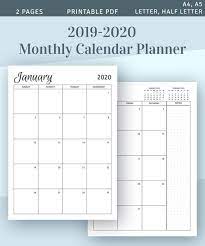 Pin On Monthly Calendar Planner